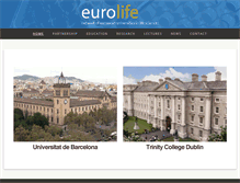Tablet Screenshot of eurolifeuniversities.org